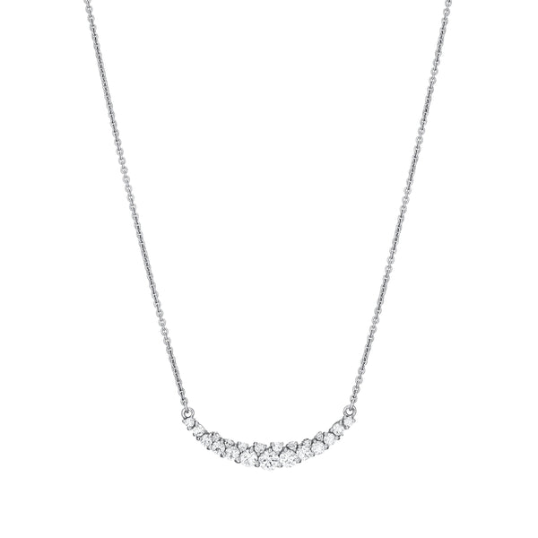 Half Moon Diamond Necklace